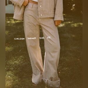 Parke Camel Low Rise Baggy Jeans